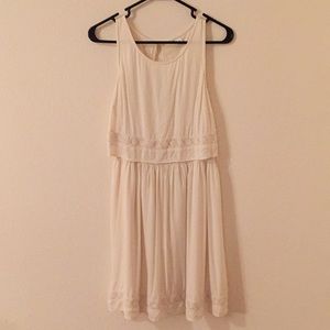 White Flower Detail Dress